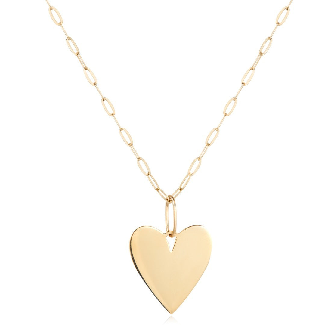 Amor 14K Heart Pendant Necklace in 14K yellow gold — supplier white-background product image
