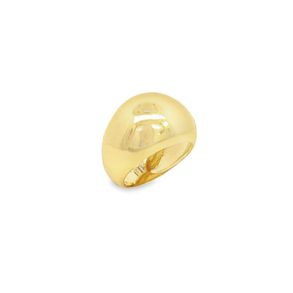 Colina polished gold dome ring