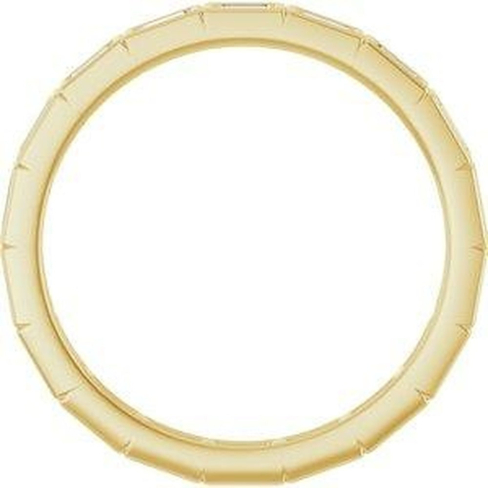 Traço eternity band, top view