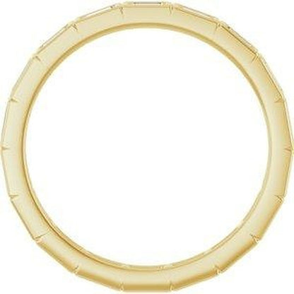 Traço eternity band, top view