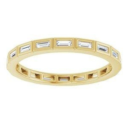 Traço eternity band, side view